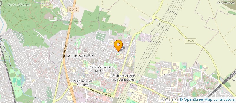 localisation de l'entreprise PJA  VILLIERS-LE-BEL