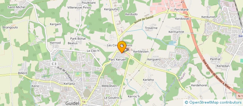 localisation de l'entreprise PJA GAY LUSSAC  GUIDEL