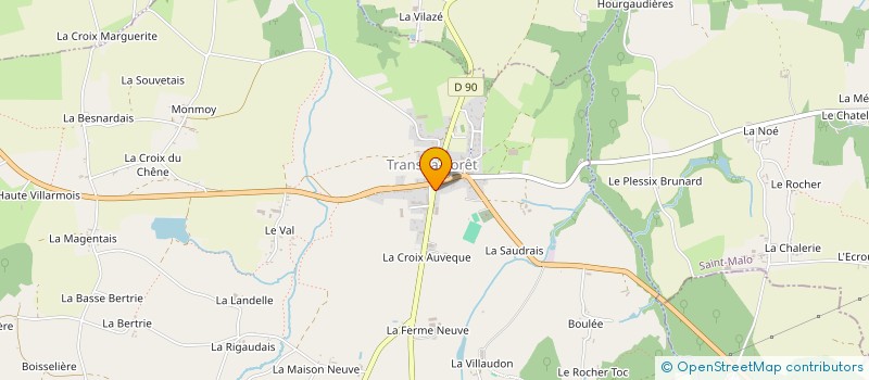 localisation de l'entreprise PJATS  TRANS-LA-FORET