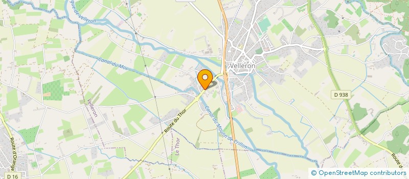 localisation de l'entreprise PJB  VELLERON