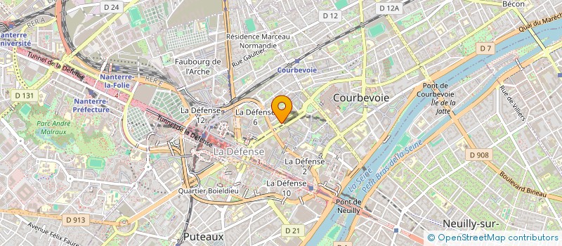 localisation de l'entreprise PJB à COURBEVOIE