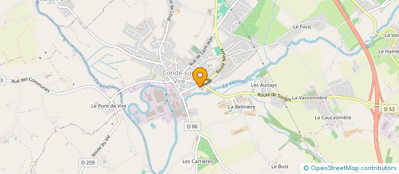localisation de l'entreprise PJB ADVANCE à CONDE-SUR-VIRE