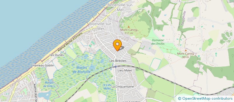 localisation de l'entreprise PJC HOLDING  BLONVILLE-SUR-MER