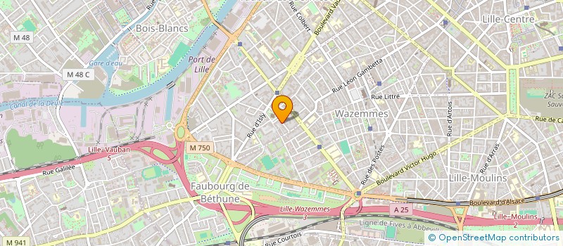 localisation de l'entreprise PJC MONOT à LILLE