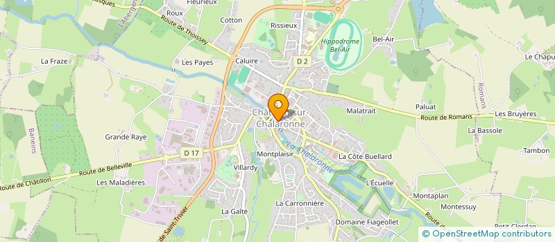 localisation de l'entreprise PJCM  CHATILLON-SUR-CHALARONNE