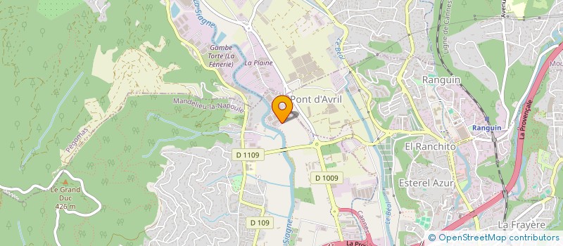 localisation de l'entreprise PJCM  MANDELIEU-LA-NAPOULE