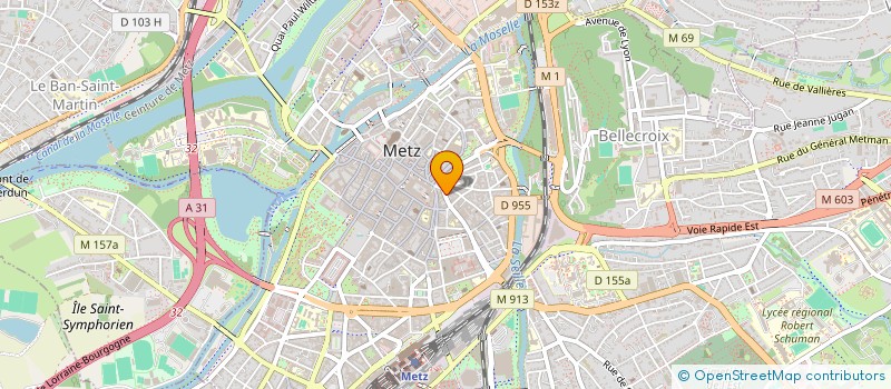 localisation de l'entreprise PJD EST à METZ
