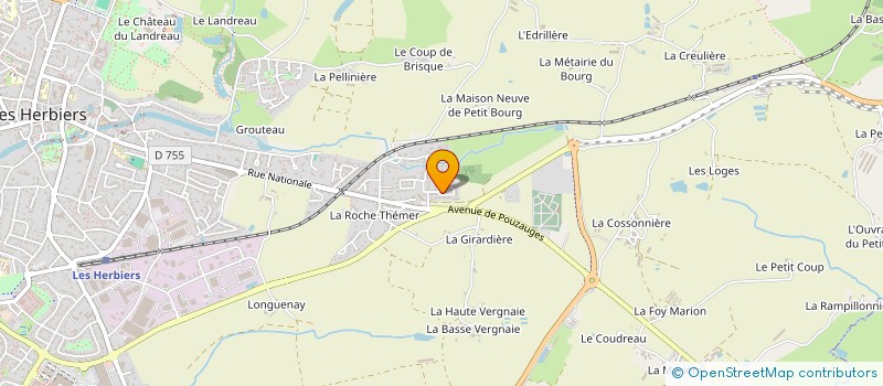 localisation de l'entreprise PJDS IMMO à LES HERBIERS
