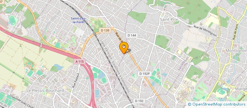 localisation de l'entreprise PJEC  SAINT-LEU-LA-FORET