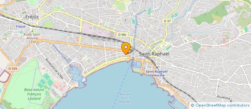 localisation de l'entreprise PJF ASSURANCES à FREJUS