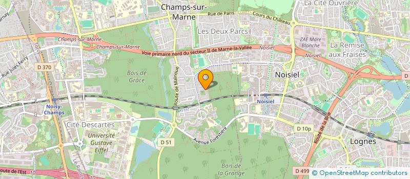 localisation de l'entreprise PJF CONSULTING à CHAMPS-SUR-MARNE