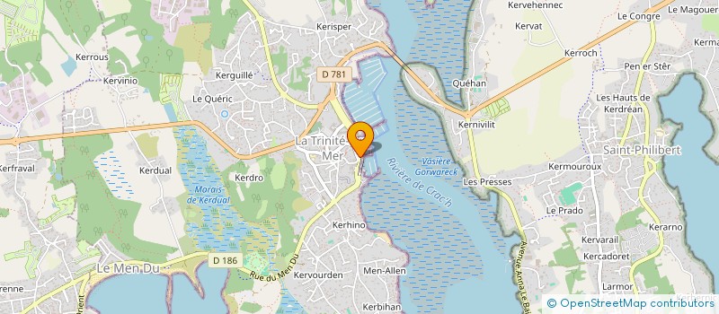 localisation de l'entreprise PJF SCI  LA TRINITE-SUR-MER