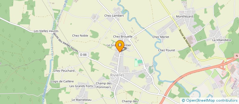 localisation de l'entreprise PJF TRAVAUX FORESTIERS CHARENTAIS  RIVIERES