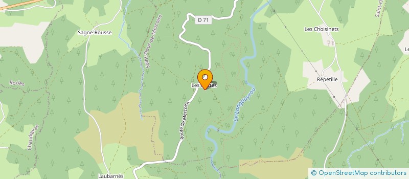 localisation de l'entreprise PJFL  LANGOGNE