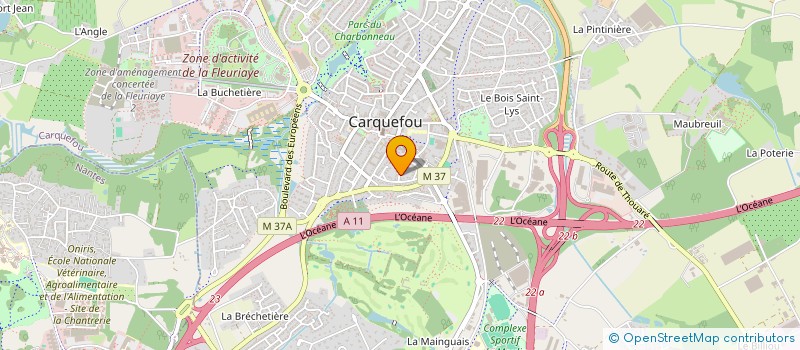 localisation de l'entreprise PJG à CARQUEFOU