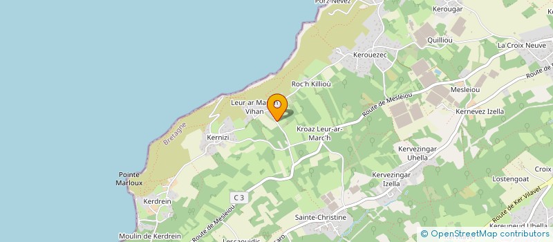 localisation de l'entreprise PJH  PLOUGASTEL-DAOULAS