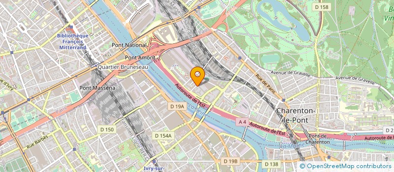 localisation de l'entreprise PJH COMMUNICATION ET EVENEMENTIEL à CHARENTON-LE-PONT
