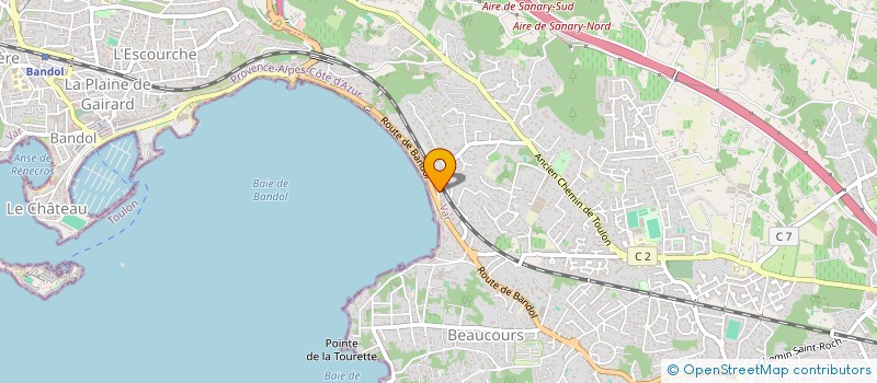 localisation de l'entreprise PJI à SANARY-SUR-MER