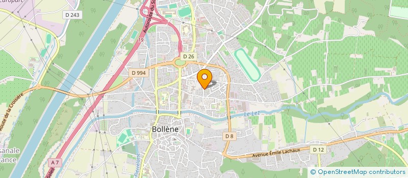 localisation de l'entreprise PJJ DISTRIBUTION à BOLLENE