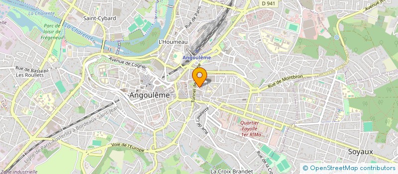 localisation de l'entreprise PJJ-LOISIRS-CULTURE à ANGOULEME