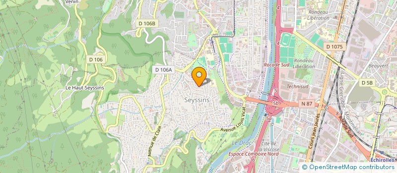 localisation de l'entreprise PJK  SEYSSINS