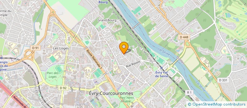 localisation de l'entreprise PJK IMMOBILIER à EVRY-COURCOURONNES
