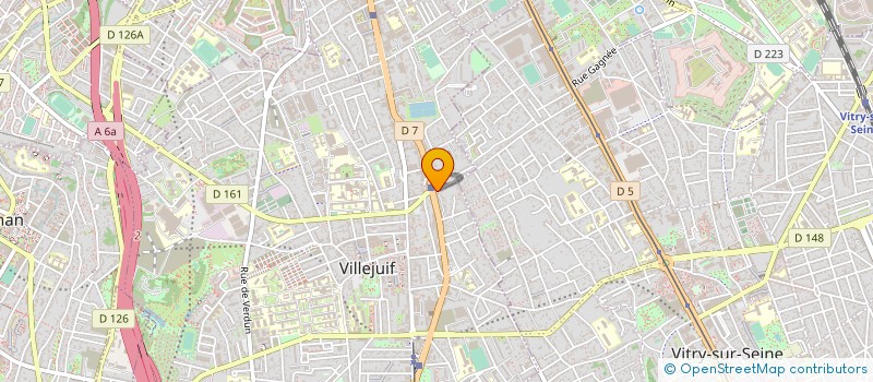 localisation de l'entreprise PJM à VILLEJUIF