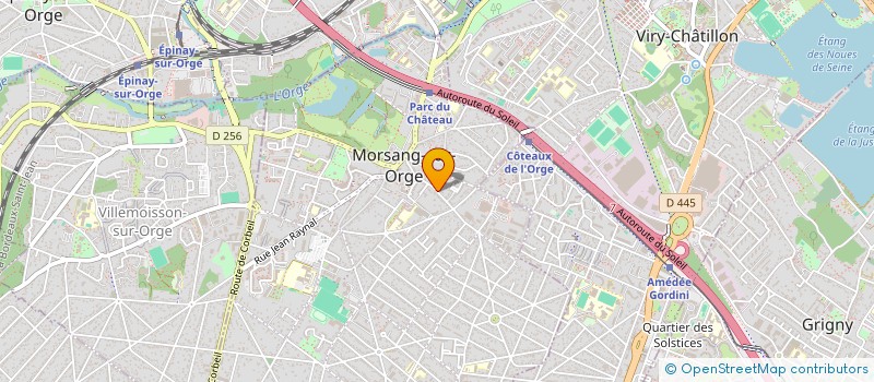 localisation de l'entreprise PJM  MORSANG-SUR-ORGE