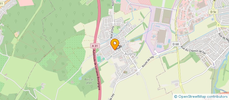 localisation de l'entreprise PJM à AUGNY
