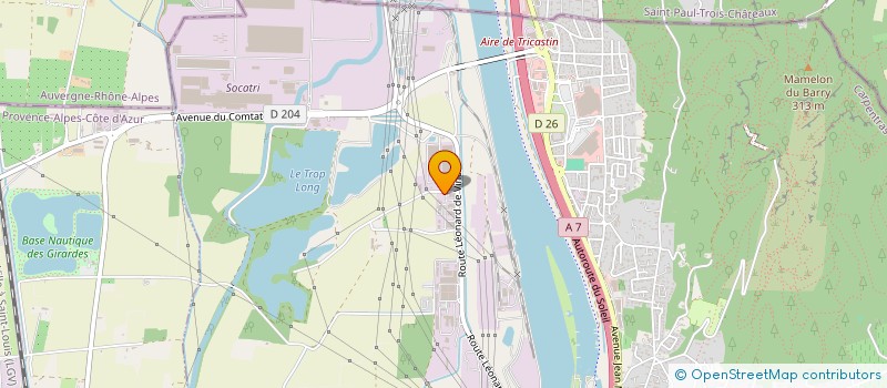 localisation de l'entreprise PJM  BOLLENE