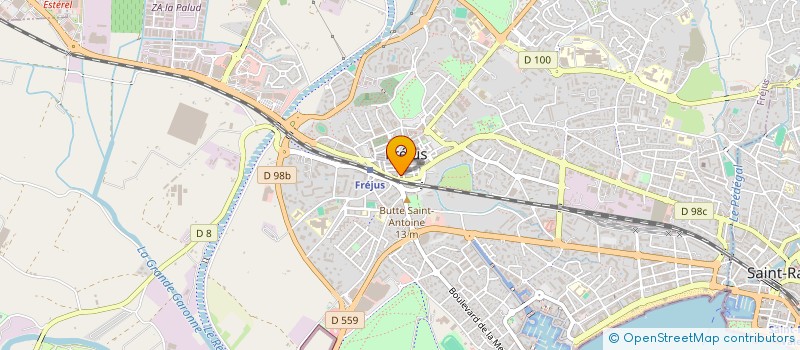 localisation de l'entreprise PJM COMMUNICATION à FREJUS