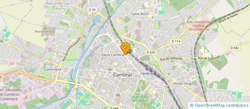 localisation de l'entreprise PJM CONSEILS  CAMBRAI