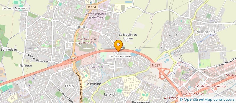localisation de l'entreprise PJM MARKET à LAGORD