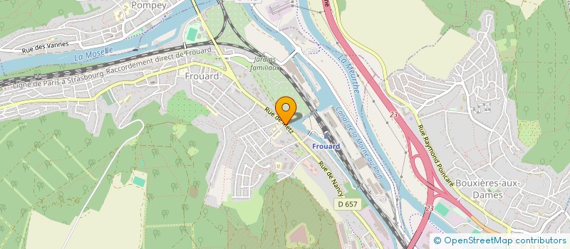 localisation de l'entreprise PJM PARTICIPATIONS à FROUARD
