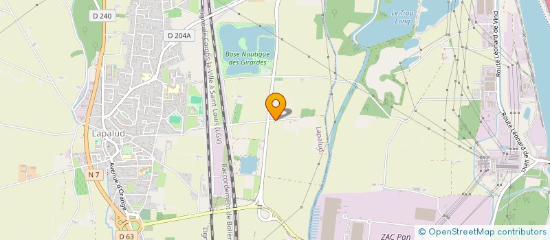 localisation de l'entreprise PJMG  LAPALUD