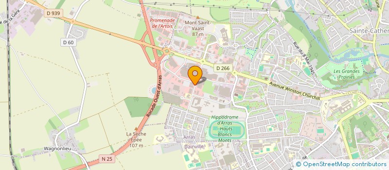 localisation de l'entreprise PJN VERDIERE à ARRAS