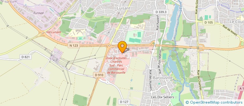 localisation de l'entreprise PJOSPORTS 28 à BARJOUVILLE