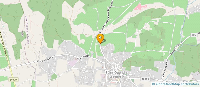localisation de l'entreprise PJP LA SAINT QUENTINOISE  SAINT-QUENTIN-LA-POTERIE