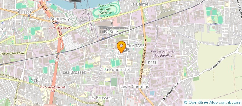 localisation de l'entreprise PJP VTC 69  VAULX-EN-VELIN