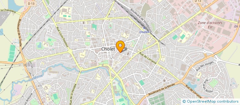 localisation de l'entreprise PJPJ ALIZE COMMUNICATION  CHOLET