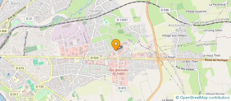 localisation de l'entreprise PJS  YQUELON