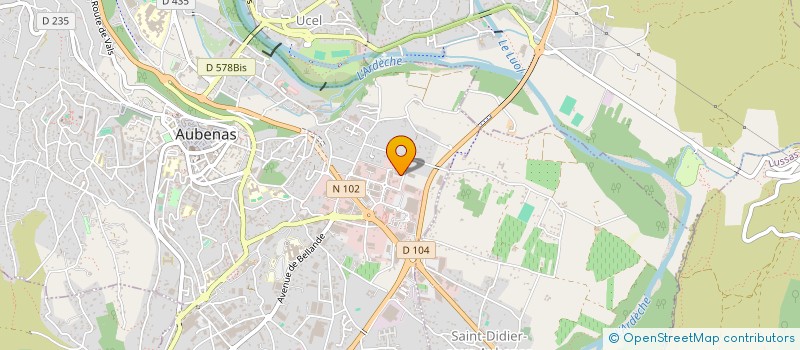 localisation de l'entreprise PJS CASH à AUBENAS