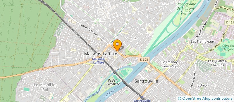 localisation de l'entreprise PJT SERVICES  MAISONS-LAFFITTE