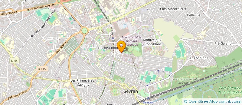 localisation de l'entreprise PJV à SEVRAN