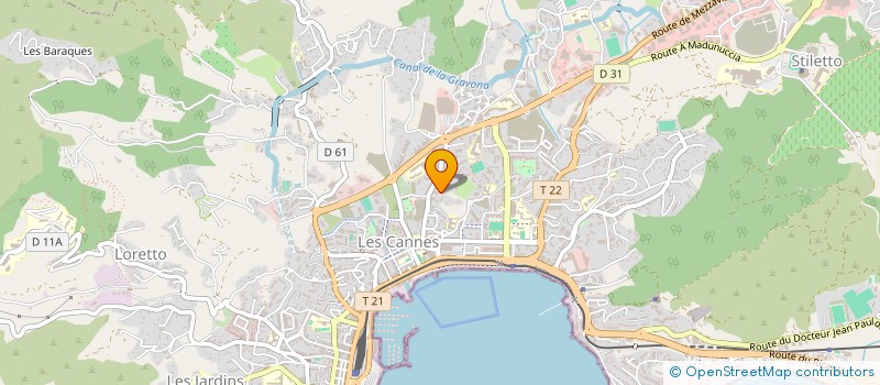 localisation de l'entreprise PJV IMMO à AJACCIO