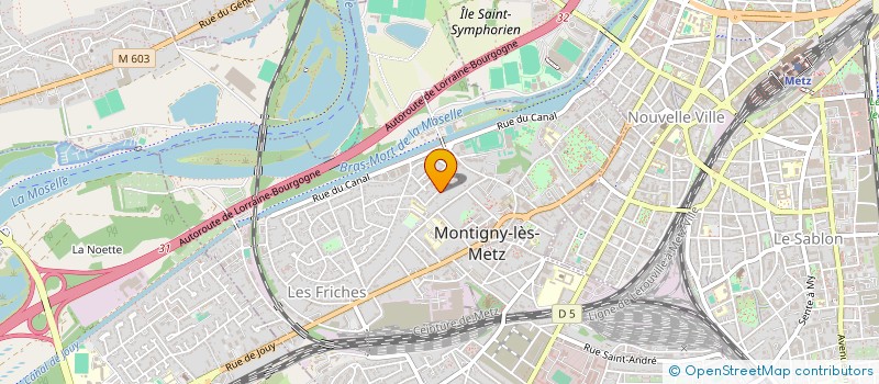 localisation de l'entreprise PJV2 à MONTIGNY-LES-METZ