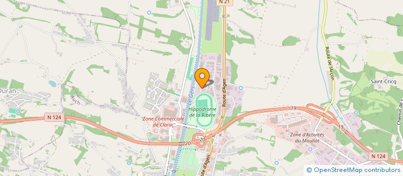 localisation de l'entreprise PJVAL à AUCH