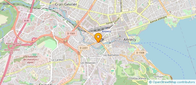 localisation de l'entreprise PJW FINANCE SAS  ANNECY