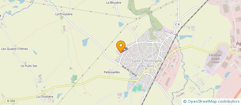 localisation de l'entreprise PK 149  SAINT-CHRISTOPHE-DU-BOIS