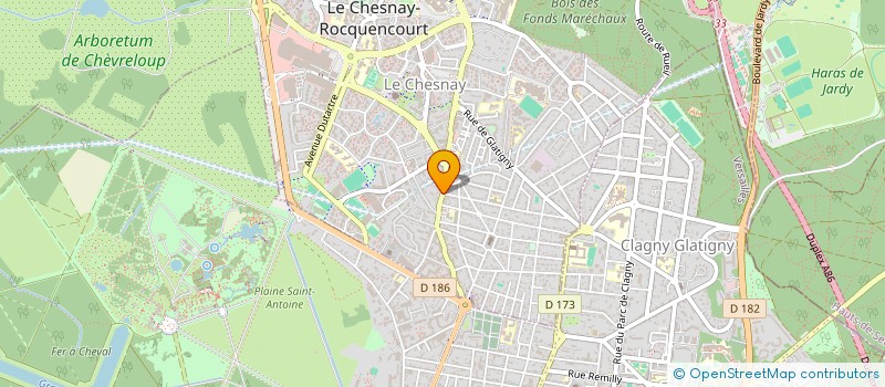 localisation de l'entreprise PK  LE CHESNAY-ROCQUENCOURT